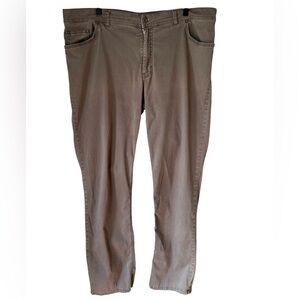Brax Cooper Fancy Men’s Soft Straight Leg Dark Gray Pants Size 42 X 34